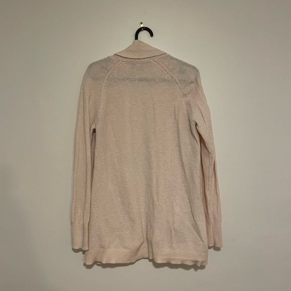 LOFT size M light pink open cardigan - Picture 2 of 6
